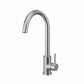 FIVET 1 Hole Kitchen Mixer Tap – Stainless Steel High Arc Swivel Basin Faucet