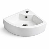 FIVET Corner Wall Mounted Basin – 320mm Triangle Cloakroom Sink Compact Design