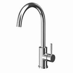 FIVET 1 Hole Kitchen Mixer Tap – Chrome High Arc Swivel Basin Faucet