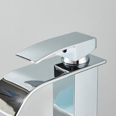 FIVET Tall Basin Mixer Tap Chrome – Waterfall Single Lever Bathroom Sink Faucet