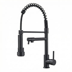 FIVET Pull-Out Kitchen Mixer Tap – Black Dual Function Sink Faucet