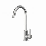 FIVET 1 Hole Kitchen Mixer Tap – Stainless Steel High Arc Swivel Basin Faucet