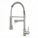 FIVET Pull-Out Kitchen Mixer Tap – Brushed Nickle Dual Function Sink Faucet