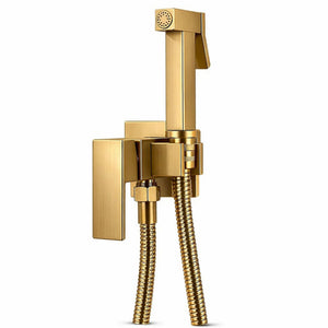 FIVET Gold Bidet Shower Set with Mixer – Handheld Toilet Sprayer