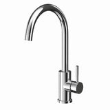 FIVET 1 Hole Kitchen Mixer Tap – Chrome High Arc Swivel Basin Faucet