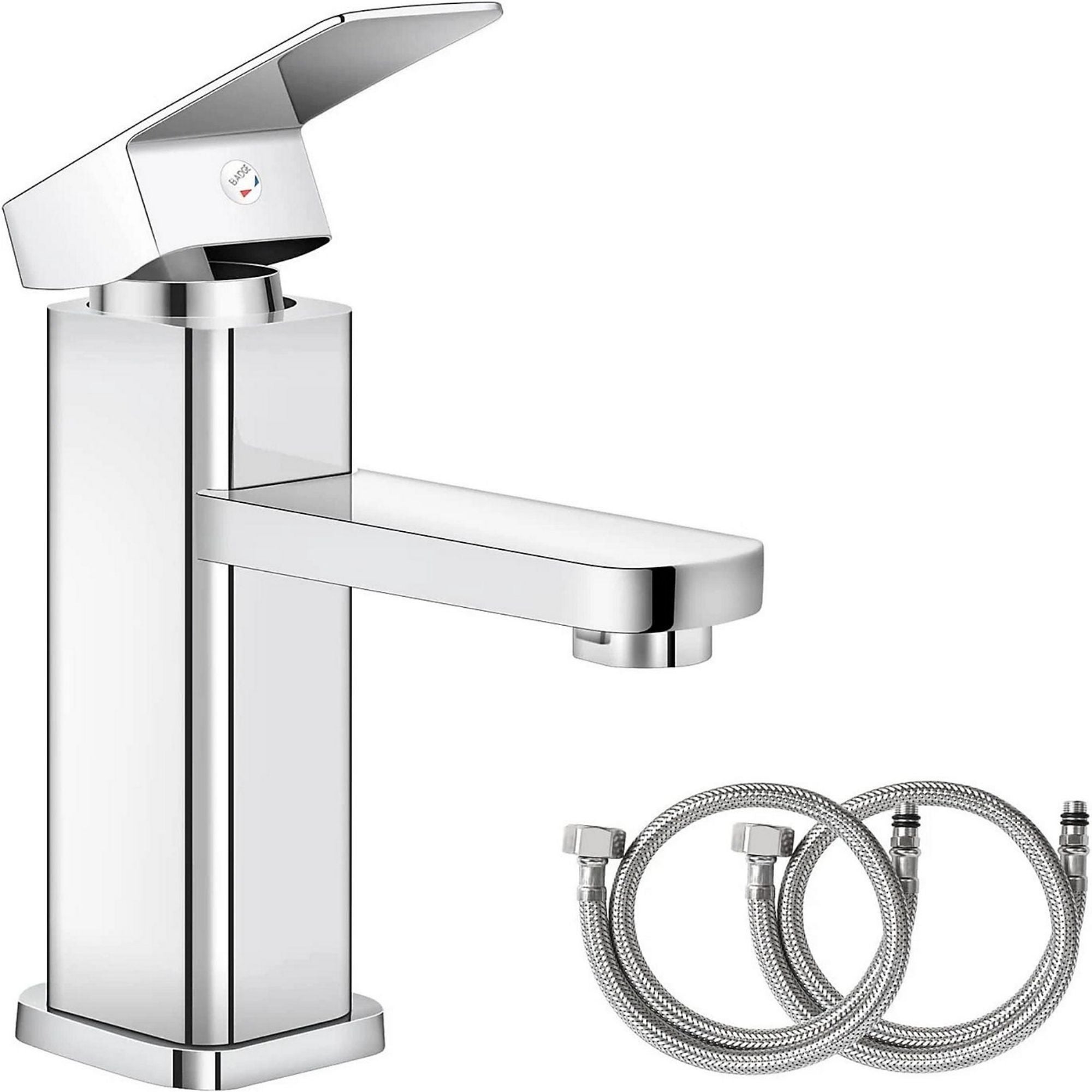 FIVET Bathroom Basin Tap with Pop-Up Waste – Chrome Single Lever Sink Faucet