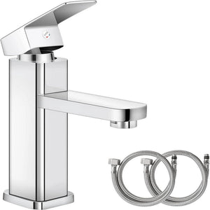 FIVET Bathroom Basin Tap with Pop-Up Waste – Chrome Single Lever Sink Faucet