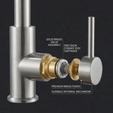 FIVET Pull-Out Kitchen Mixer Tap – Brushed Nickle Dual Function Sink Faucet