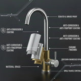 FIVET 1 Hole Kitchen Mixer Tap – Chrome High Arc Swivel Basin Faucet