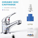 FIVET Chrome Sink Faucet – Mono Mixer Tap with Pop-Up Waste Single Lever Design