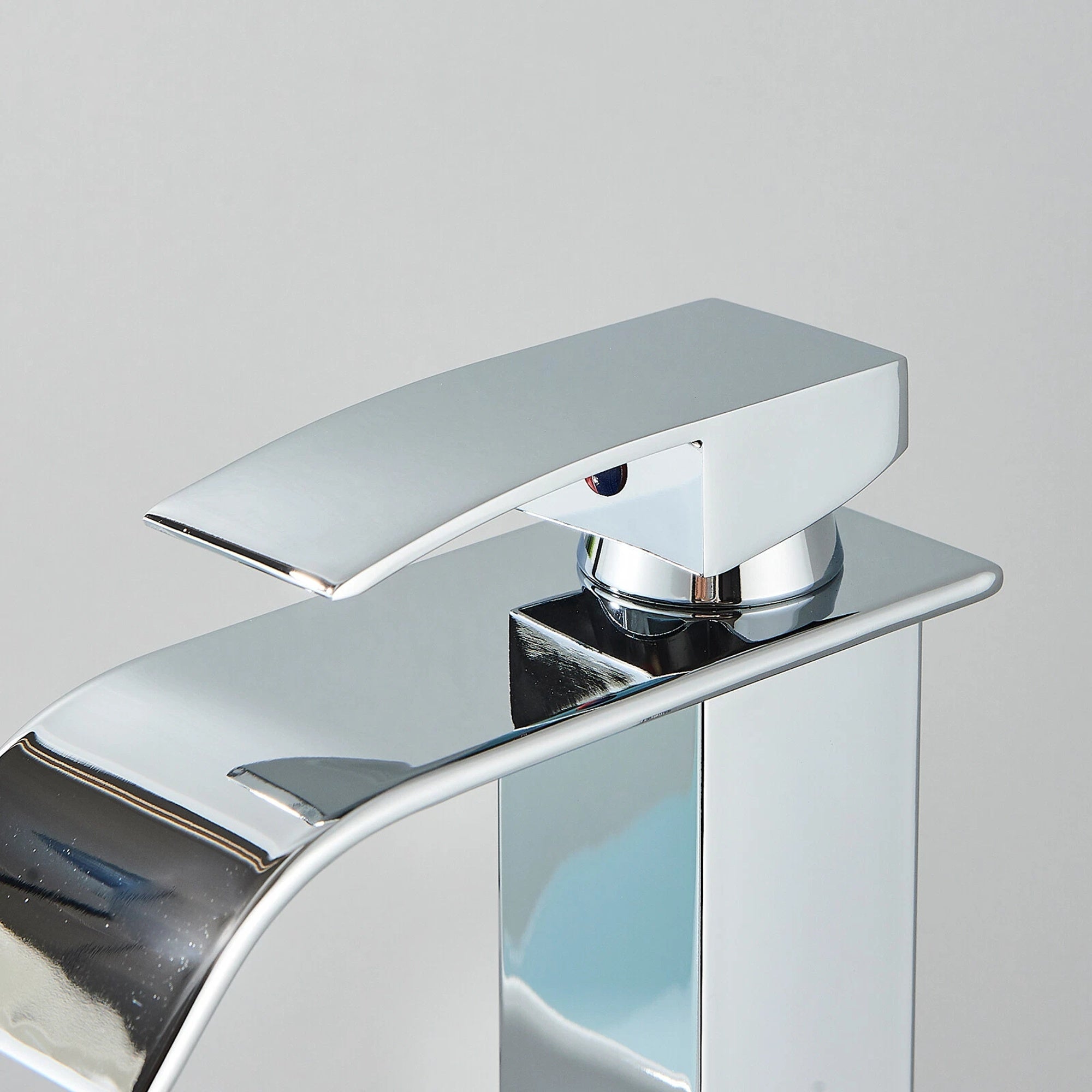 FIVET Tall Basin Mixer Tap Chrome – Waterfall Single Lever Bathroom Sink Faucet